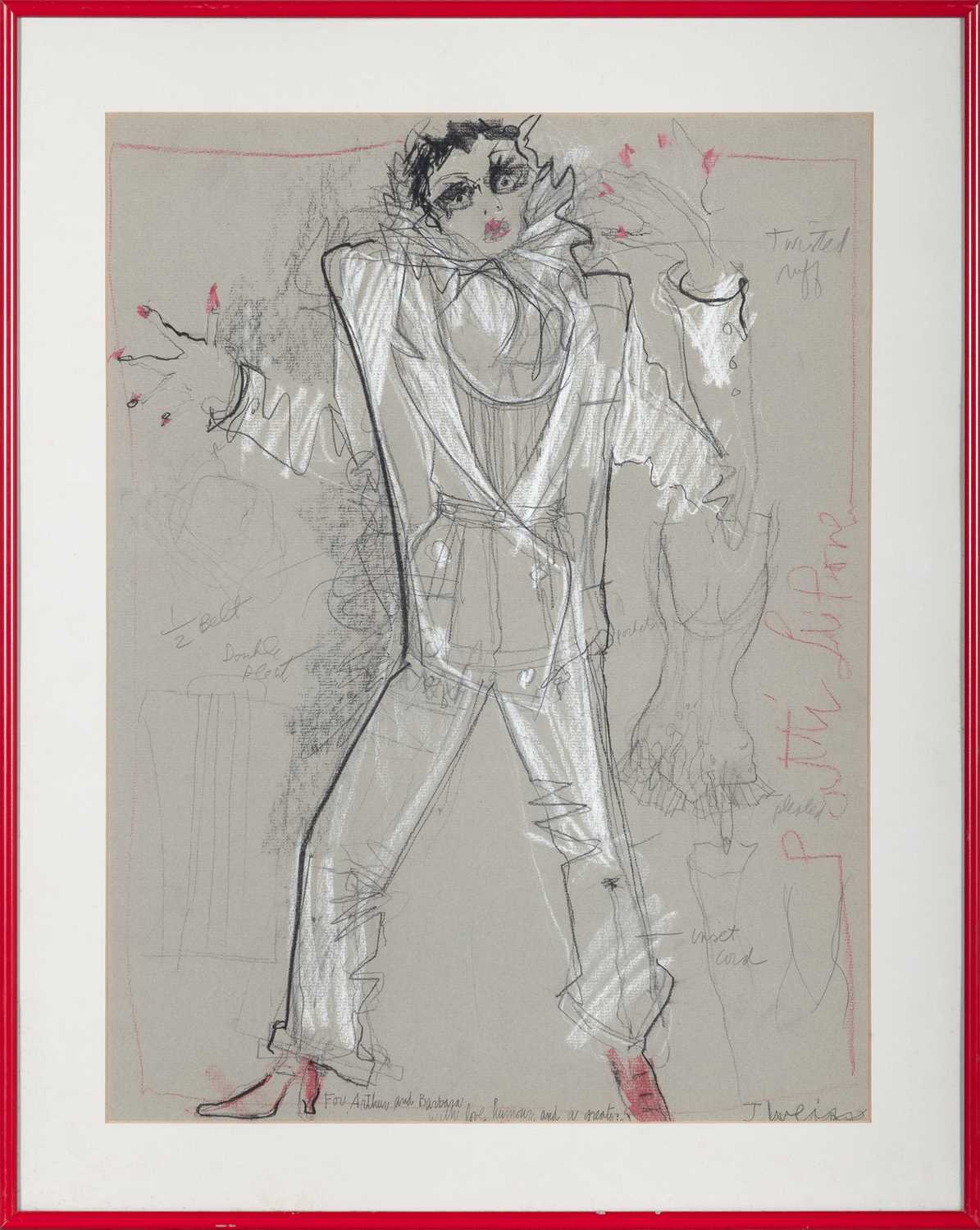 Lot 552 - A Julie Weiss costume design for Patti Lupone