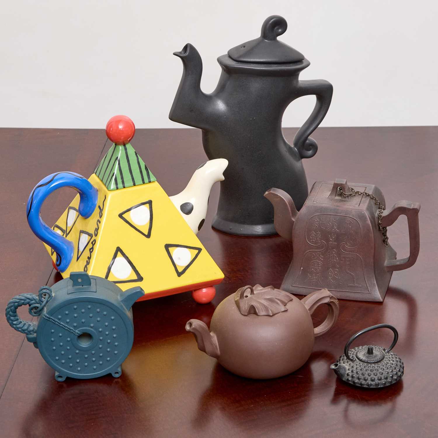 Lot 234 - Group of Six Assorted Ceramic Teapots