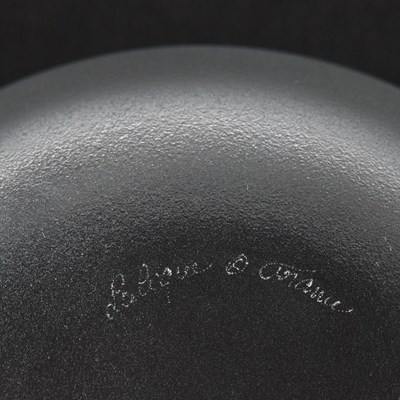 Lot 237 - Baccarat Glass 'Vesuvius' Pattern Caviar Bowl and a Lalique Molded Glass 'Igor' Pattern Caviar Bowl