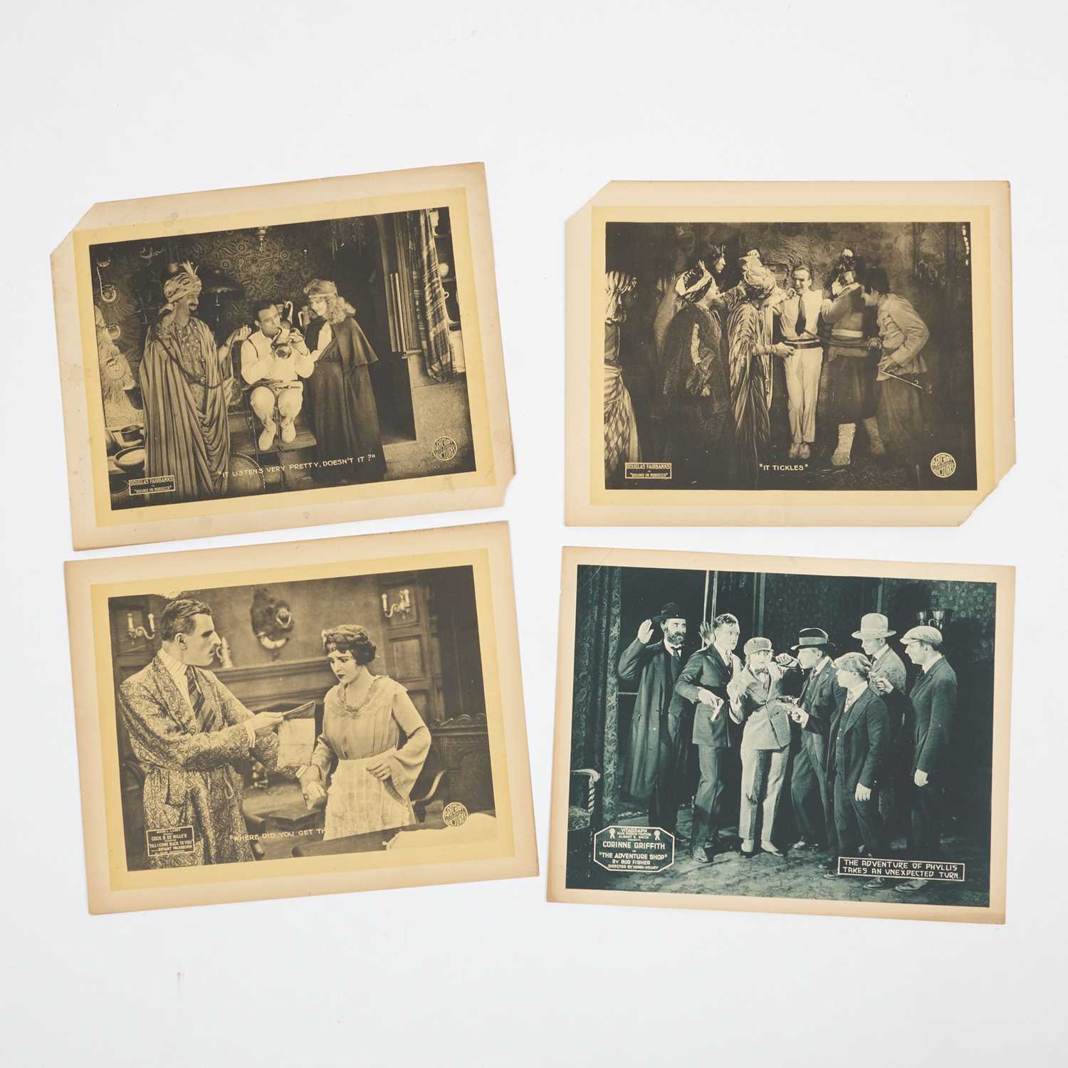 Lot 593 - An extensive collection of silent film era lobby cards dating from 1917 to 1919
