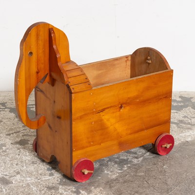 Lot 44 - Handmade Elephant Toy Wagon