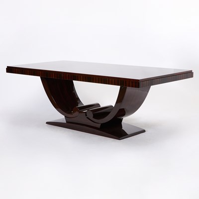 Lot 316 - Art Deco Style Macassar Ebony Dining Table