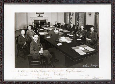 Lot 264 - A signed photograph of President Harry Truman and Cabinet