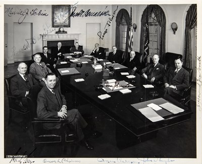 Lot 263 - A signed photograph of President Harry Truman and his Cabinet
