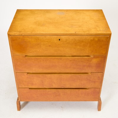 Lot 729 - Alvar Aalto for Artek Birch and Plywood Chest of Drawers
