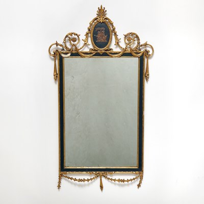 Lot 301 - Italian Neoclassical Style Giltwood Mirror