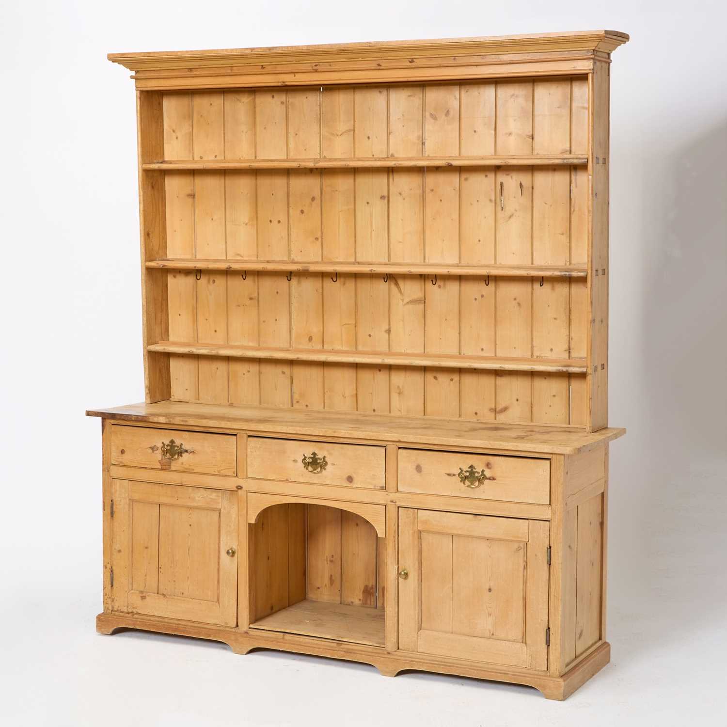 Lot 286 - Welsh Stripped Pine Welsh Dresser