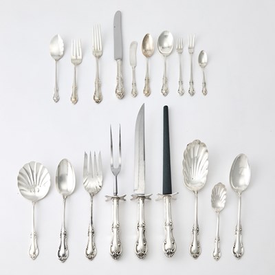 Lot 69 - International Silver Co. Sterling Silver 'Joan of Arc' Pattern Part Flatware Service