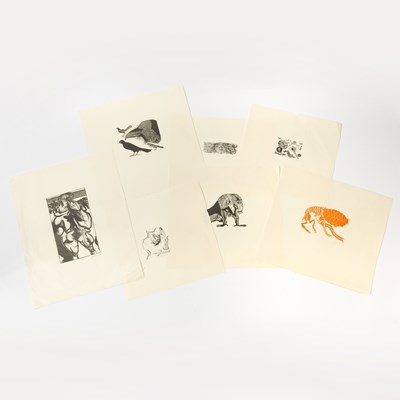 Lot 95 - An attractive group of wood engravings by Leonard Baskin