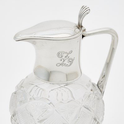 Lot 193 - Fabergé Silver-Mounted Glass Decanter