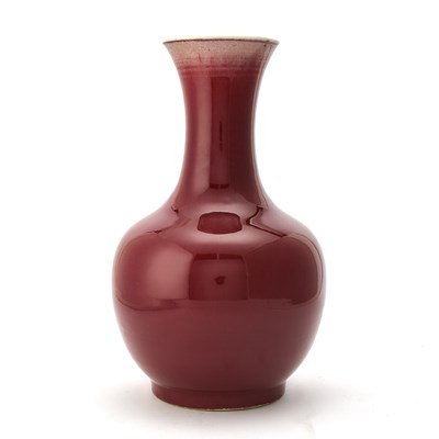 Lot 547 - A Chinese Copper Red Glazed Porcelain Vase