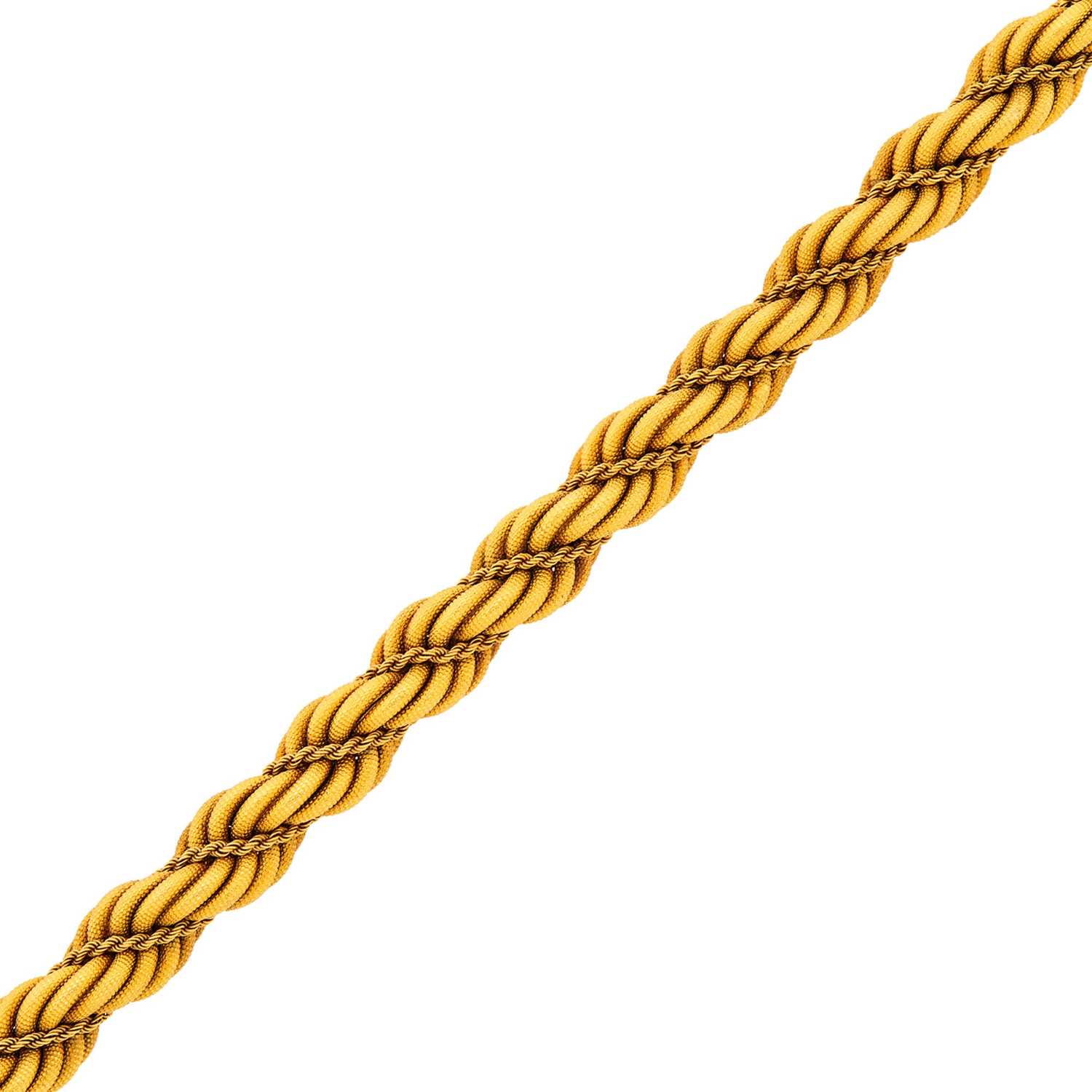 Lot 1023 - Twisted Gold Bracelet