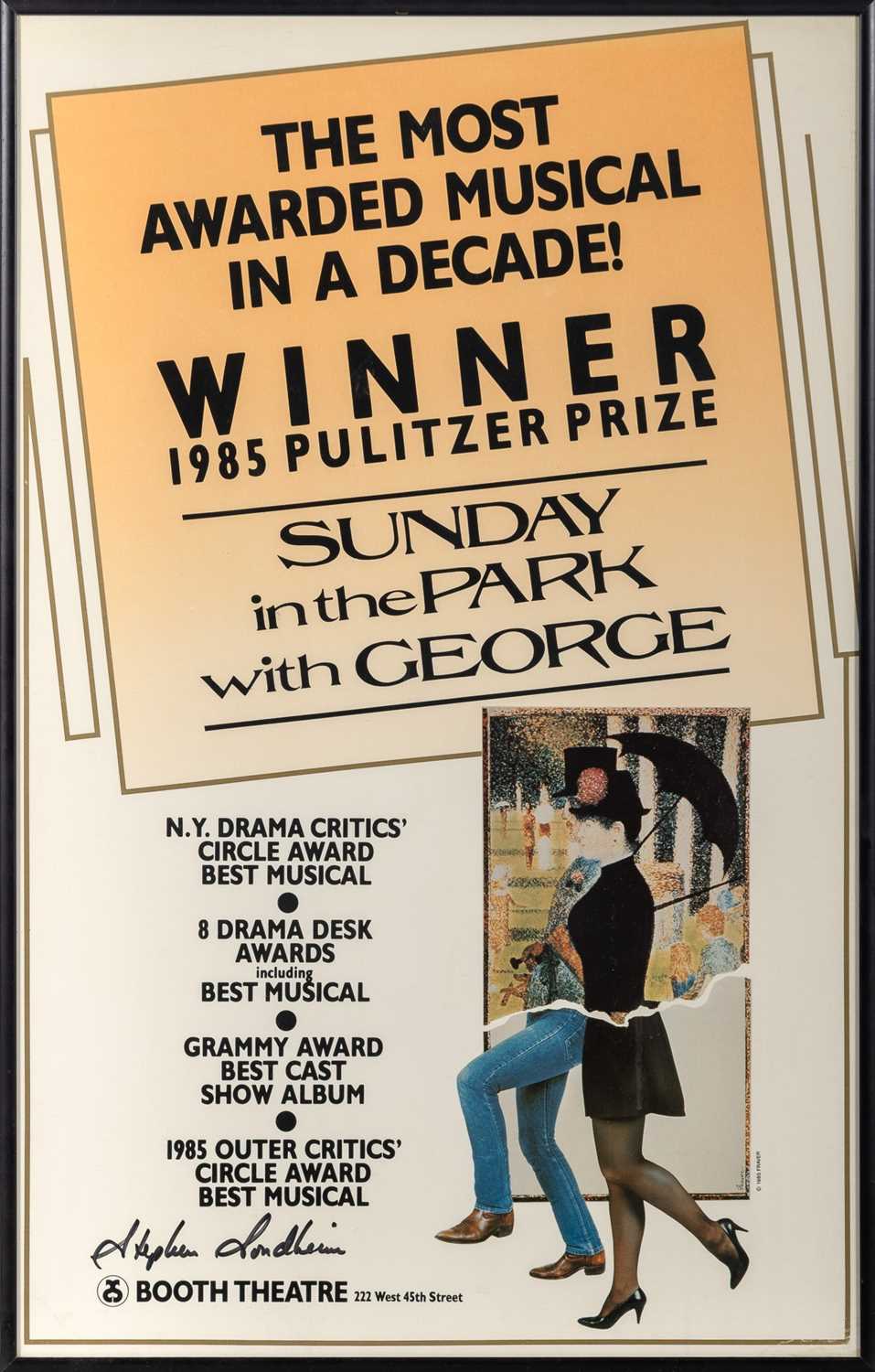 Lot 573 - Signed by Stephen Sondheim