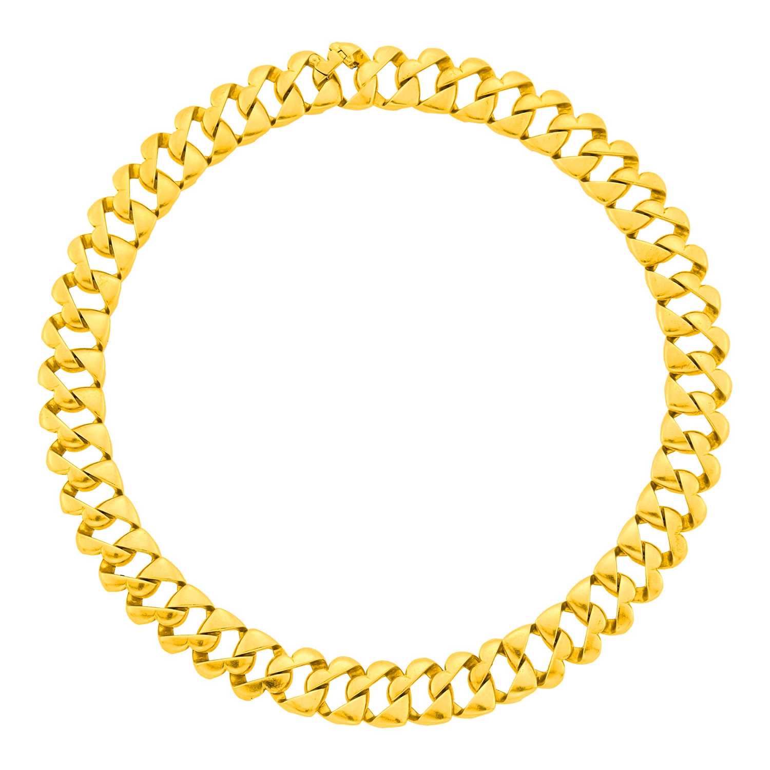 Lot 1171 - Tiffany & Co. Gold Curb Link Necklace