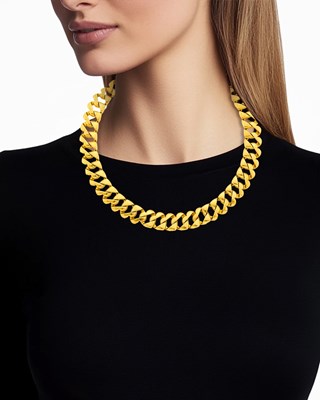 Lot 1171 - Tiffany & Co. Gold Curb Link Necklace