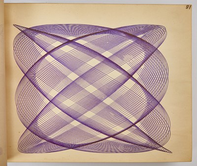 Lot 182 - An extensive pair of albums of harmonograph drawings