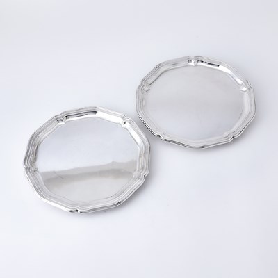 Lot 193 - Pair of Spanish Silver Trianon Salvers