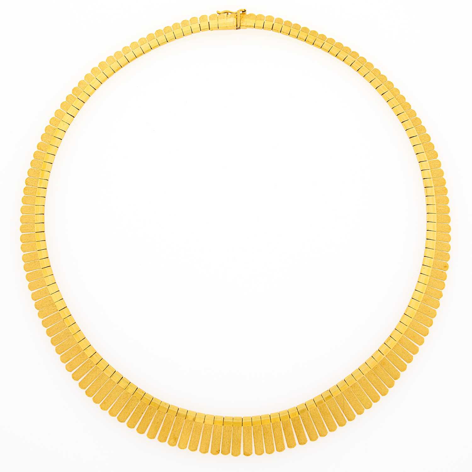 Lot 2036 - Gold Fringe Necklace