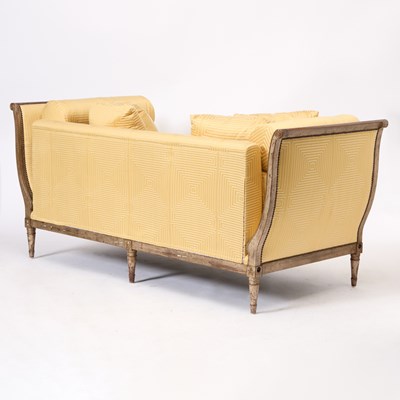 Lot 287 - Directoire Style Silvered-Giltwood Day Bed