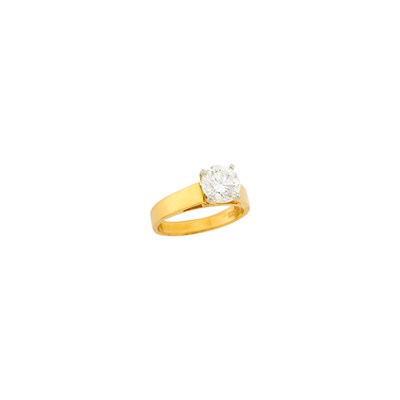 Lot 34 - Gold, Platinum and Diamond Ring