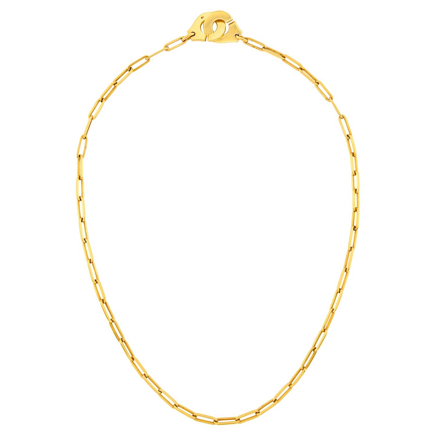 Lot 1002 - Dinh Van Gold 'Menottes' Chain Necklace, France