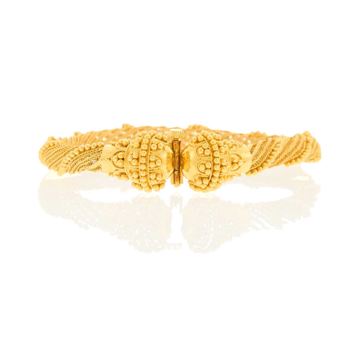 Lot 2160 - High Karat Gold Bracelet