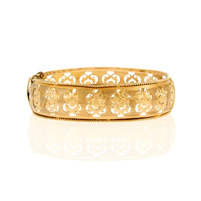 Lot 2169 - Gold Bangle Bracelet, France
