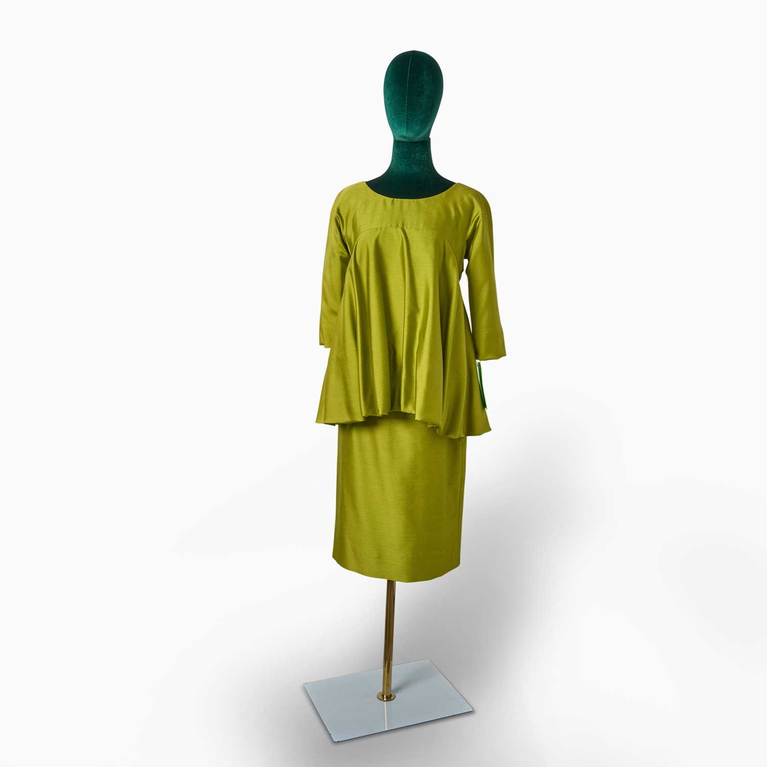 Lot 507 - Green Silk Bubble-Hem Tunic and Skirt worn in The Marvelous Mrs. Maisel
