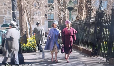 Lot 508 - Rose Weissman's coat and hat worn on screen in The Marvelous Mrs. Maisel