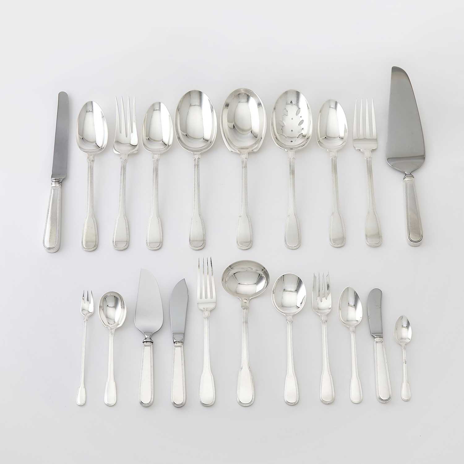 Lot 177 - Tiffany & Co. Sterling Silver 'Hamilton' Pattern Flatware Service