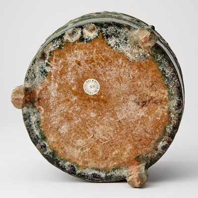 Lot 126 - Chinese Green Glazed Pottery Tripod Censer