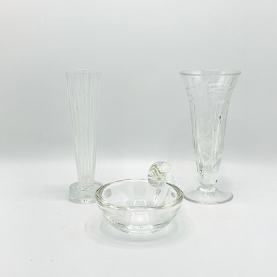 Lot 1178 - Group of Three Glass Table Articles