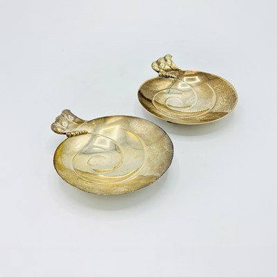 Lot 1250 - Pair of Tiffany & Co. Sterling Silver Footed Dishes