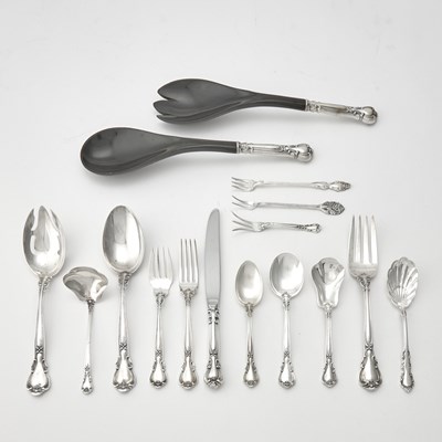 Lot 205 - Gorham Sterling Silver 'Chantilly' Pattern Partial Flatware Service