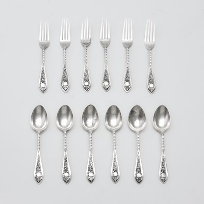 Lot 231 - Armenian Silver Flatware Service