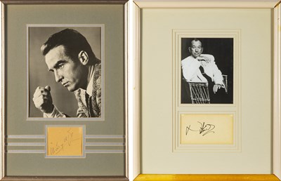 Lot 109 - Montgomery Clift and Noel Coward Signatures