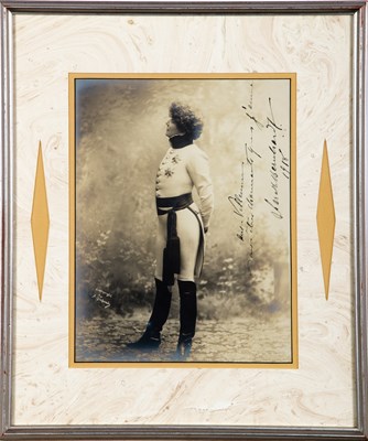 Lot 91 - A signed photograph of Sarah Bernhardt as Napoleon II
