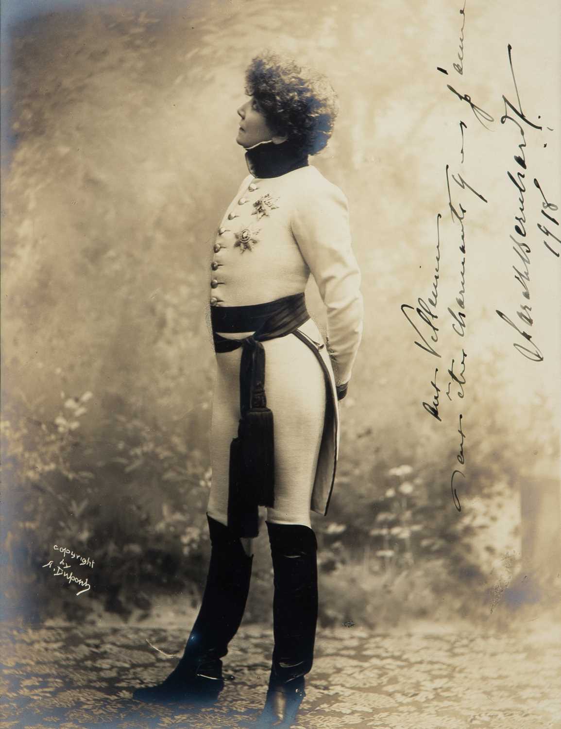 Lot 91 - A signed photograph of Sarah Bernhardt as Napoleon II
