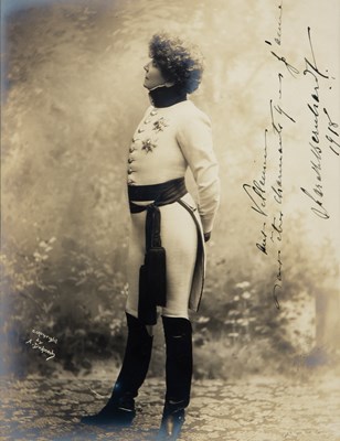 Lot 91 - A signed photograph of Sarah Bernhardt as Napoleon II