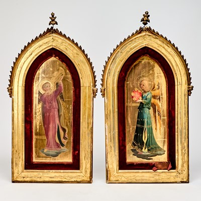 Lot 630 - Pair of Italian Tabernacle Panels