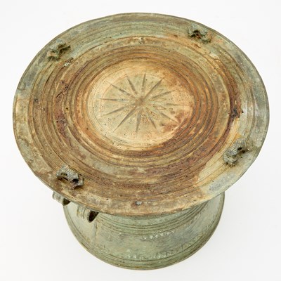 Lot 171 - Southeast Asian Patinated Bronze Rain Drum