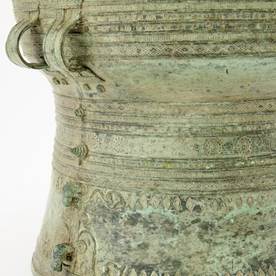 Lot 171 - Southeast Asian Patinated Bronze Rain Drum