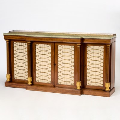 Lot 501 - Regency Parcel-Gilt Rosewood Side Cabinet
