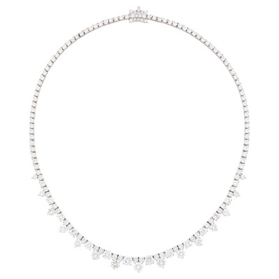 Lot 77 - Platinum and Diamond Necklace