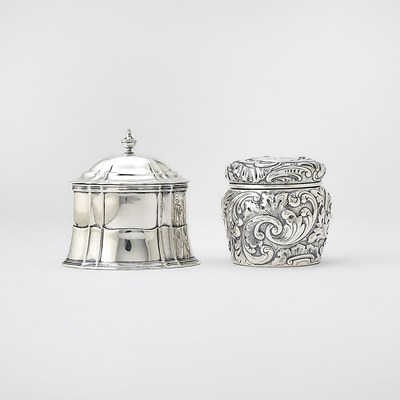Lot 137 - Tiffany & Co. Sterling Silver Tea Caddy and a George W. Shiebler & Co. Sterling Silver Jar and Cover
