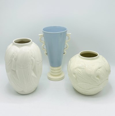 Lot 1071 - Group of Three Boch Freres Glazed Art Deco Vases