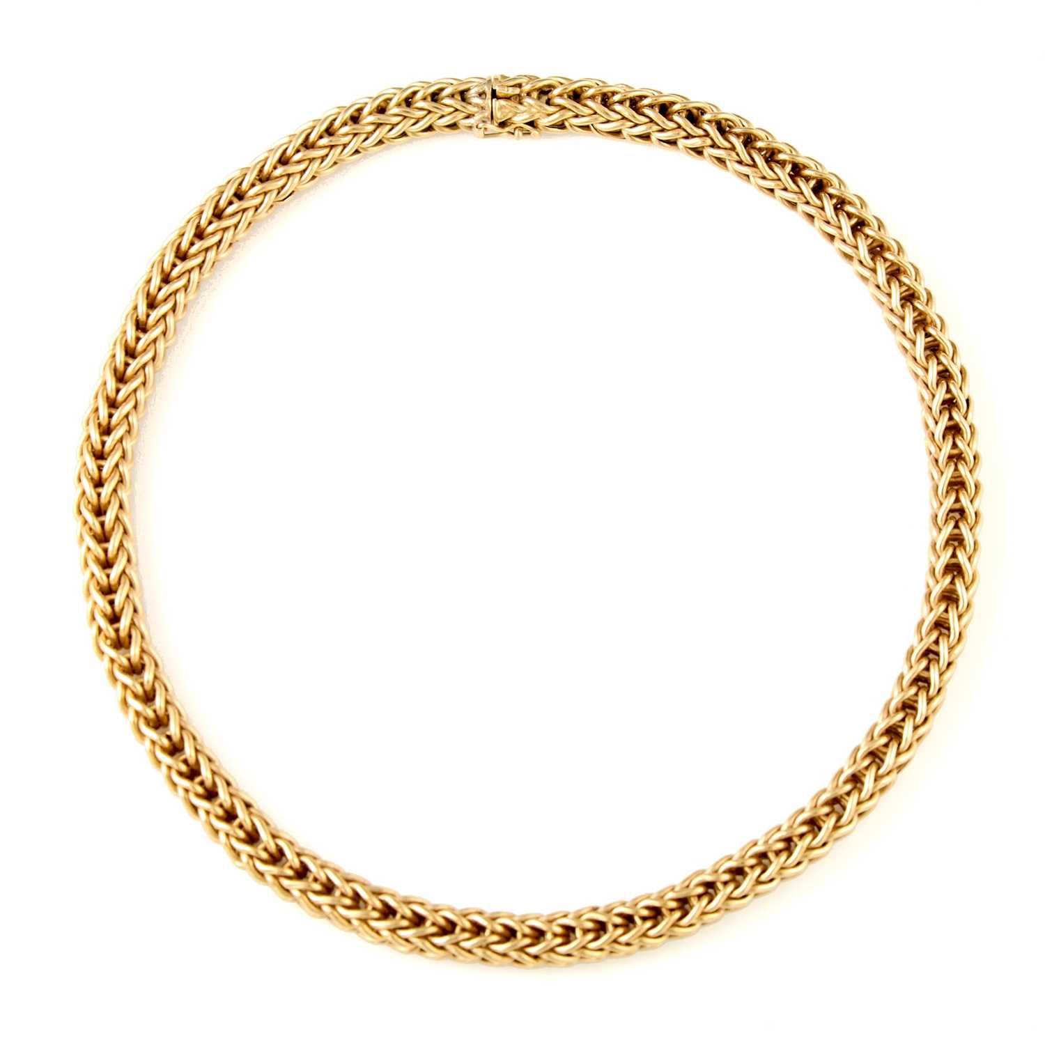 Lot 2034 - Gold Mesh Necklace