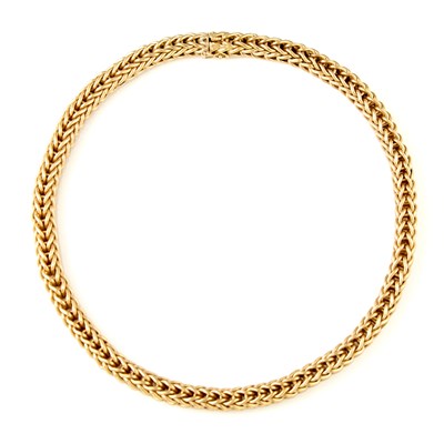 Lot 2034 - Gold Mesh Necklace
