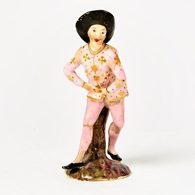 Lot 273 - Kloster Veilsdorf Porcelain Figure of a Commedia Dell'arte Character
