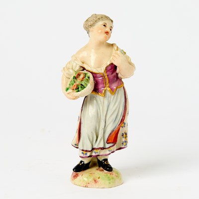 Lot 274 - Ludwigsburg Porcelain Figure of a Gardener or Flower Seller